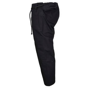 Uniforme de Artes Marciales Transpirable Negro 100% Algodón, Top y Pantalones con Cinturón Gris, Kimono de Jiu Jitsu BJJ - Product Image 3