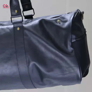 Premium Genuine Leather Vintage Duffel Bags for Unisex Gym & Travel Use Zipper Closure Multi Pockets Customized Logo - Product Image 6