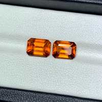 Pierre précieuse naturelle Fanta Garnet, taille octogonale, orange, certifiée IGI, design professionnel léger, 250 grammes, qualité supérieure, bijoux