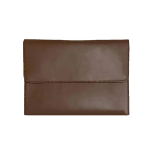 <b>Laptop</b> <b>Sleeve</b> Genuine Leather Water Resistant Shockproof Shoulder Carry 13 14 15.6 Inch Lightweight Travel Cover for Office - Product Image 1