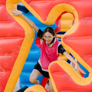 Electric Air Pump <b>Inflatable</b> Wall <b>Game</b> Team Building Uv Printing Viet Nam Greater Than 12 ft Events festivals - Product Image 2