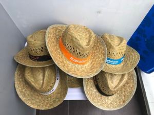 Sombrero de paja a granel al por mayor para promoción precio barato/sombrero de paja Fedora para promoción precio de fábrica personalizar logo cinta - Product Image 6
