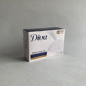 Barra de belleza DIVA más hidratante que la barra de jabón EXFOLIANTE SUAVE con limpiador suave para una piel más suave y suave - Product Image 1