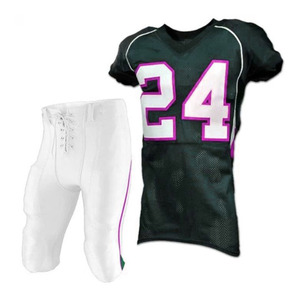 Plus <b>Size</b> Adult American <b>Football</b> Uniform Custom Sublimation Jersey Pants Short Sleeve Back Logo Complete Team Set - Product Image 4