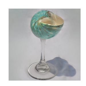 Vaso de Vidrio Artesanal con Diseño de Conchas Marinas, Regalo con Temática Oceánica para Tiendas Minoristas - Product Image 1