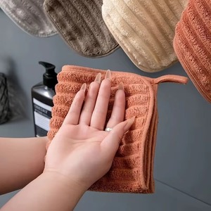 Luxury Hotel Hand Towel Premium Cotton Soft Smooth Quick Dry Highly Absorbent Bathroom Towel Wholesale OEM Striped Cotton - Product Image 5