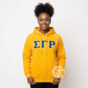 Sweat à capuche personnalisé pour femme en molleton de coton uni brodé sur le devant, de haute qualité, pour la sororité Sigma Gamma Rho, vêtement grec d'hiver - Product Image 3