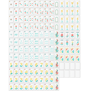 Tuiles de Mahjong américaines de luxe en acrylique, 160 pièces, marquages clairs, ensemble de tuiles de Mahjong pour les rassemblements du week-end - Product Image 2