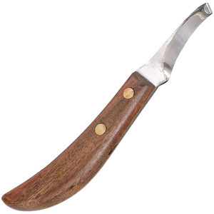 Cuchillo para Pezuñas de Alta Resistencia con Hoja Afilada para Recortar, Herrar y Cortar Pezuñas de Caballos, Mango de Madera Duradero, Herramienta Profesional para Herradores - Product Image 6