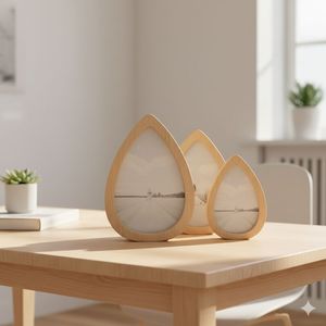 Luxury Epoxy Resin Wooden Picture <b>Frame</b> Handmade Live Edge Wood Photo <b>Frame</b> Wedding Gift Collection Natural Acacia Wood - Product Image 3