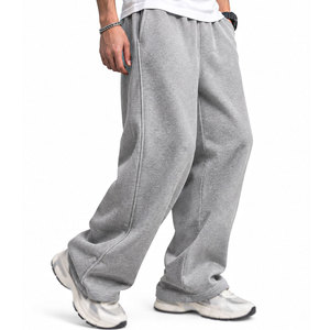 Pantalones Deportivos Econex de Alta Calidad para Hombre, Pantalones de Chándal Grises de Algodón, Cintura Elástica, Transpirables, Casuales y Holgados - Product Image 2