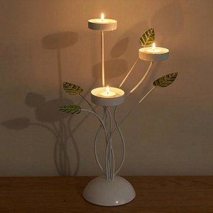 Handmade Metal Tree <b>Candle</b> Holder Centerpiece Rustic Iron Home Decor - <b>Large</b> Size - Product Image 4