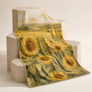 Custom Printed <b>Throw</b> Blanket Personalized Sloth Sunflower Volleyball Pineapple Hedgehog Lantern Sublimation Fleece Polyester - Product Image 3