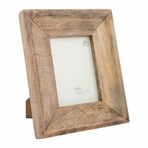 Mango Wood Photo <b>Frame</b> 5x7 Natural <b>White</b> Wash Minimalist Wholesale - Product Image 2