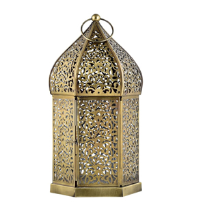 Classic Decorative Superior Quality <b>Gold</b> Finished Handmade Metal Candle <b>Lantern</b> For Indoor & Outdoor Metal <b>Lanterns</b> - Product Image 4
