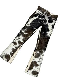 Premium Luxury Genuine Cow Hair Leather <b>Jacket</b> Men Women Brown And White Cowhide Fur Coat Western Style Real Hair - Product Image 3