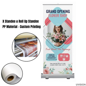 แท่นวางป้ายโฆษณาแบบพกพาวัสดุ PP การพิมพ์แบบตั้งที่กำหนดเอง - Product Image 6