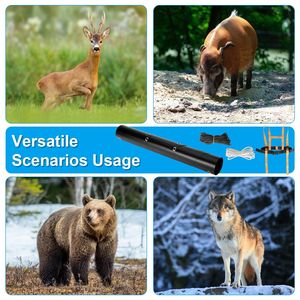 Imbracatura per traino cervi in corda nera da 10m (32.8FT) con slitta da neve da 5m (16.1F) per il trasporto di selvaggina, accessori essenziali per la caccia - Product Image 5