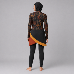Ensemble de burkini modeste pour femmes, couvrant entièrement le corps, maillot de bain musulman, séchage rapide, respirant, logo personnalisé, vente en gros, burkini de haute qualité - Product Image 6