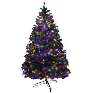 Sapin de Noël festif en PVC de 1,80 m avec 976 pointes de branches, 330 lumières LED et 11 fonctions pour une ambiance de Noël - Product Image 1