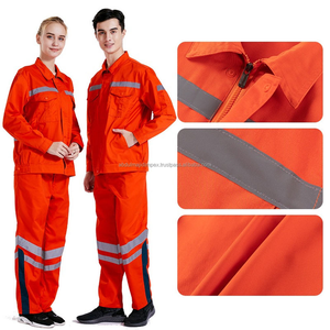 Factory Wholesale cotton OEM Custom Hi Vis Safety Reflective Coverall Construction Workwear Fr Clothing <b>Fire</b> Retardant Coverall - Product Image 4