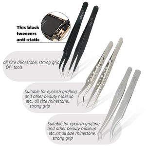 Pince à épiler inclinée en acier inoxydable avec logo personnalisé 2026, pour cils et sourcils, marque privée, haute qualité - Product Image 6