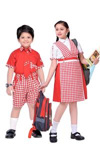 ชุดนักเรียนขายส่ง OEM ผ้าโพลีเอสเตอร์/คอตตอน สวมใส่สบาย ทนทาน ระบายอากาศได้ดี คุณภาพสูง สำหรับเด็ก ทั้งชายและหญิง - Product Image 6