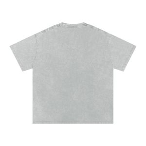 T-shirts d'été surdimensionnés pour hommes, personnalisés, délavés à l'acide, finition délavée aux minéraux, 100% coton peigné, imprimés en sérigraphie - Product Image 4