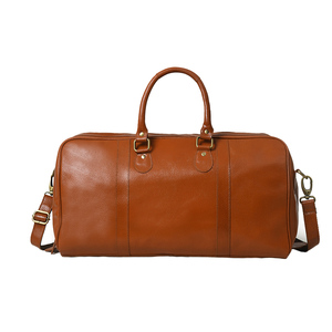 Bolsa de Viaje de Cuero Genuino de Lujo, Gran Capacidad, Impermeable, para Gimnasio, Deportes, Fin de Semana, Ligera, Plegable, para Llevar Equipaje - Product Image 3