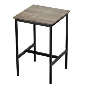 Sturdy Metal Frame High Top Pub Table <b>Small</b> Kitchen Dining Cocktail Coffee Counter Easy Assembly <b>Bar</b> Height Desk - Product Image 2