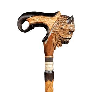 Bastón de Estilo Antiguo Elegante y Tradicional Hecho a Mano por Artesanos, Soporte de Cuerno de Búfalo Pulido, TAQI CRAFT INTERNATIONAL, Cumpleaños - Product Image 1