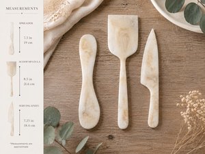 Resin Eco-Friendly Cheese Dessert Knife Handmade Marble Texture Aqua Swirl Dishwasher <b>Safe</b> Kitchen <b>Tool</b> for Home Hotel Gift Sets - Product Image 2