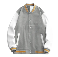 Veste universitaire personnalisée OEM avec broderie de patchs en chenille, manteau unisexe style Letterman pour marques de mode et vente en gros