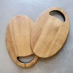 Planche à découper en bois écologique de grande taille pour les chefs professionnels avec un design en bois dur durable pour une préparation alimentaire sécurisée - Product Image 5