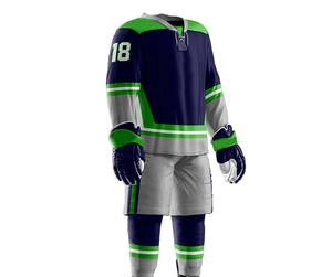 Derniers modèles d'uniformes de hockey sur glace pour homme, logo/couleur personnalisés, respirant, meilleure qualité, uniforme de hockey sur glace de haute qualité avec anti-rides - Product Image 3