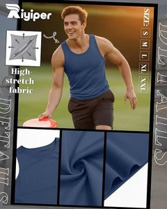 Débardeur en coton premium pour hommes, débardeur de sport sans manches, t-shirt d'entraînement personnalisé avec logo, vêtements de sport pour hommes - Product Image 3