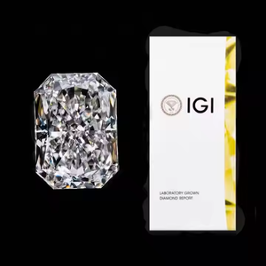 Diamant de qualité supérieure, taille radiant, clarté VVS2, couleur E, bord vif, pierre rectangulaire brillante pour les créations de bijoux de luxe - Product Image 1