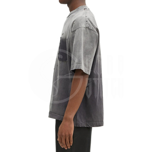 Camiseta OEM 100% Algodón para Hombre, Camiseta Vintage con Efecto Desgastado, Camiseta con Estampado/Bordado Personalizado - Product Image 6