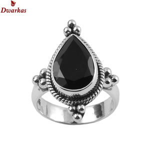 Anillo de plata de ley 925 con diseño clásico y moderno, con turquesa teñida y múltiples piedras preciosas, para aniversario de boda y fiestas, anillos para mujer - Product Image 4
