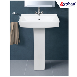 Top Supplier & Exporter Selling CE & ISO Certified White Ceramic Hand Wash <b>Basin</b> with Pedestal at Competitive Wholesale Rates - Product Image 1