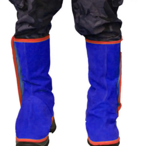 Polainas de Soldadura de Cuero Reforzado con Resistencia al Calor de 500C-1000C y Protección Contra Fuego para Seguridad Industrial - Product Image 6