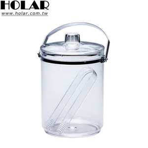 [Holar] Taiwan Made Smooth Unbreakable Transparent Plastic <b>Ice</b> <b>Bucket</b> with Handle and <b>Ice</b> Clamp - Product Image 1