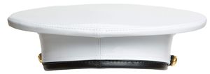 Casquettes à visière brodées sur mesure avec écusson en bullion blanc, chapeaux uniformes de haute qualité, coupe structurée, vente en gros, fabricant en vrac - Product Image 4
