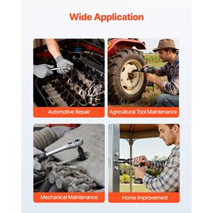 Set di chiavi a bussola a impatto da 67 pezzi con attacco da 3/8 pollici, a 6 punte, basse e profonde, SAE (da 5/16 pollici a 3/4 pollici) e metriche (da 8 mm a 37 mm), con valigetta portautensili - Product Image 2