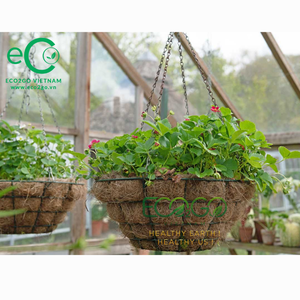 Natural Coconut Fiber Classic Vintage <b>Plant</b> Pots Biodegradable Lightweight Eco-Friendly Planters (Custom Size Cm) - Product Image 5