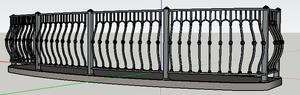 Barandillas de Escalera y Balcón de Hierro Forjado Modernas y Personalizadas con Acabado con Recubrimiento en Polvo para Uso en Exteriores, Resistentes al Agua y al Óxido - Product Image 2