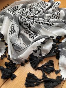 Nuevo Shemagh para Hombre, Bufanda Keffiyeh Tejida, Árabe, Palestina, Negra y Blanca, Kufiya Arafat Hatta, Marca Original, Algodón, Unisex, Chal Cuadrado - Product Image 5