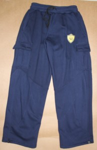 Pantalones Deportivos Cargo Azul Marino para Hombre, Cintura Elástica con Cordón, Múltiples Bolsillos, Joggers Casuales de Punto, Ropa de Otoño - Product Image 5