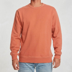 Custom Men Oversized Crew Neck <b>Sweatshirt</b> Premium Cotton Fleece <b>Plain</b> Pullover Casual Streetwear Unisex <b>Sweatshirt</b> - Product Image 5