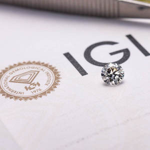 D'VINS JEWELS Precio al por Mayor CVD Diamante Cultivado en Laboratorio de 0.5 Quilates F VVS2 de Forma Redonda con Certificado IGI - Product Image 3